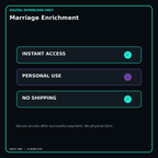 Marriage Enrichment secure digital download personal-use and no-shipping notice