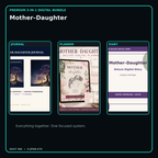 Mother–Daughter premium digital journal planner and diary bundle cover