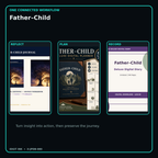 Father–Child connected journal planner diary workflow and customer benefits