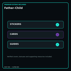 Father–Child stickers cards covers guides and verified bundle bonuses