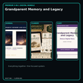 Grandparent Memory and Legacy premium digital journal planner and diary bundle cover