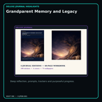 Grandparent Memory and Legacy deluxe digital journal features and guided reflection pages