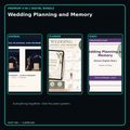 Wedding Planning and Memory premium digital journal planner and diary bundle cover