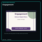 Engagement deluxe digital diary features and undated daily entries