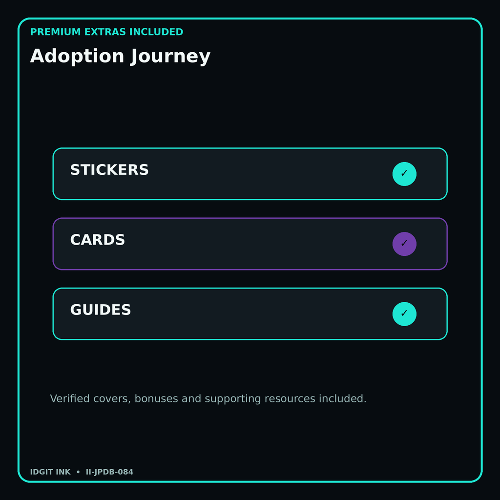 Adoption Journey stickers cards covers guides and verified bundle bonuses
