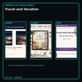 Travel and Vacation premium digital journal planner and diary bundle cover