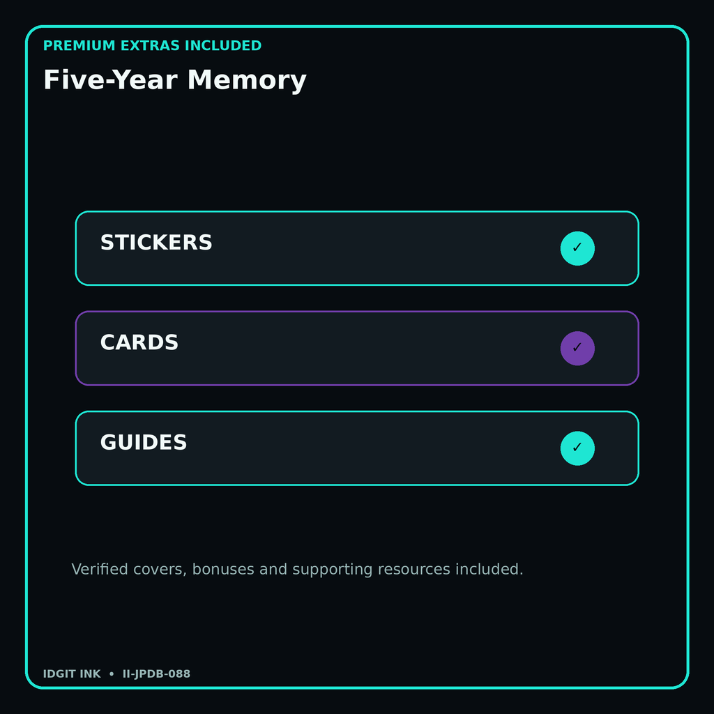 Five-Year Memory stickers cards covers guides and verified bundle bonuses