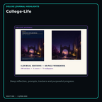 College-Life deluxe digital journal features and guided reflection pages