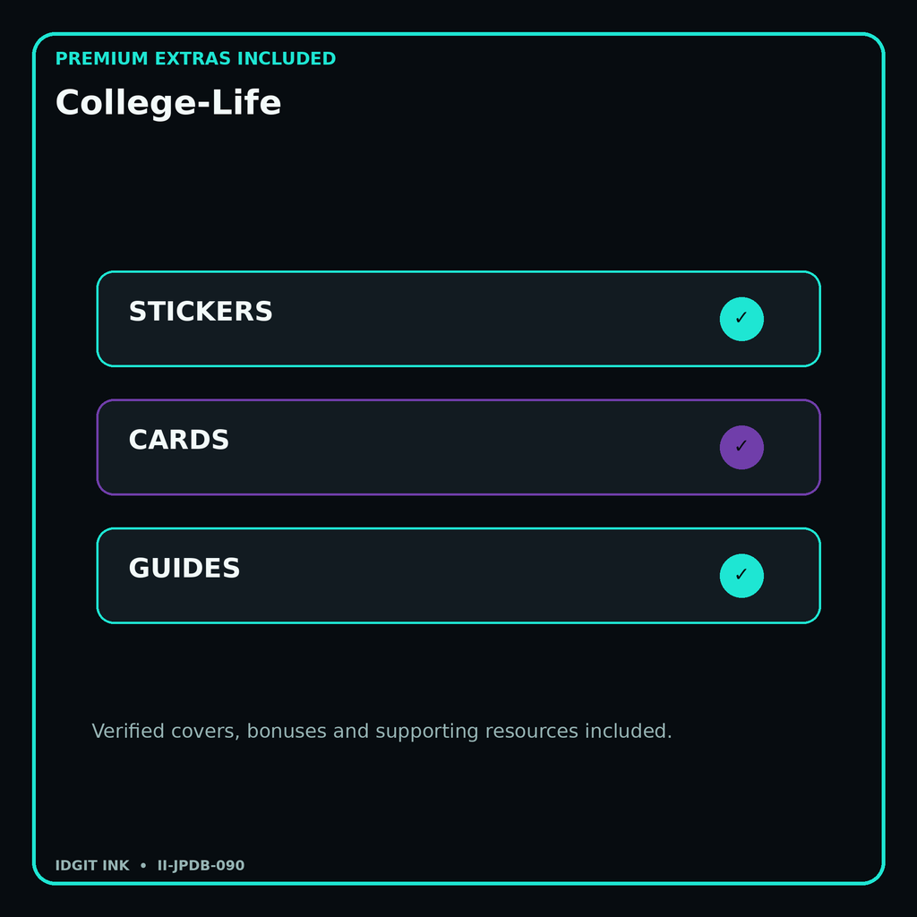 College-Life stickers cards covers guides and verified bundle bonuses