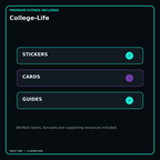 College-Life stickers cards covers guides and verified bundle bonuses