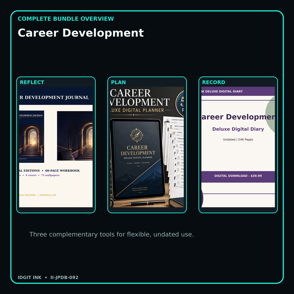 Career Development complete three-product digital bundle overview