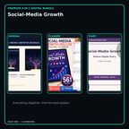 Social-Media Growth premium digital journal planner and diary bundle cover