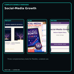 Social-Media Growth complete three-product digital bundle overview