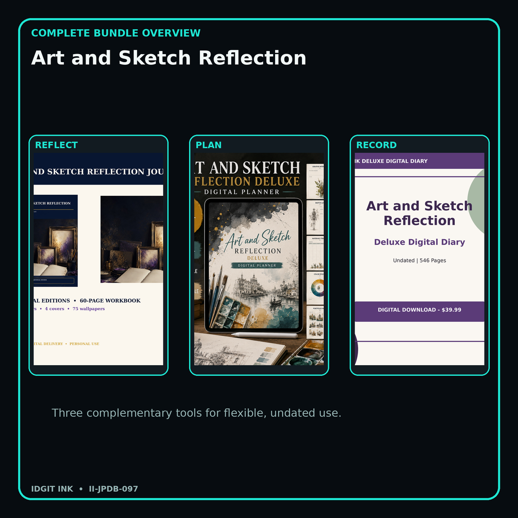 Art and Sketch Reflection complete three-product digital bundle overview