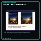 Veteran Life and Transition deluxe digital journal features and guided reflection pages
