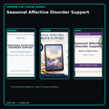Seasonal Affective Disorder Support premium digital journal planner and diary bundle cover