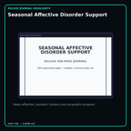 Seasonal Affective Disorder Support deluxe digital journal features and guided reflection pages