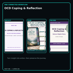OCD Coping & Reflection connected journal planner diary workflow and customer benefits