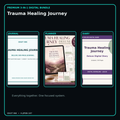 Trauma Healing Journey premium digital journal planner and diary bundle cover