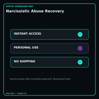 Narcissistic Abuse Recovery secure digital download personal-use and no-shipping notice