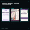 Domestic Violence Survivor Empowerment premium digital journal planner and diary bundle cover