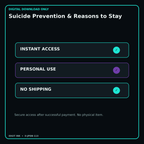 Suicide Prevention & Reasons to Stay secure digital download personal-use and no-shipping notice