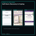 Self-Harm Recovery & Coping premium digital journal planner and diary bundle cover