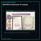 Self-Harm Recovery & Coping deluxe digital planner features and flexible organization