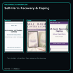 Self-Harm Recovery & Coping connected journal planner diary workflow and customer benefits