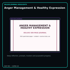 Anger Management & Healthy Expression deluxe digital journal features and guided reflection pages