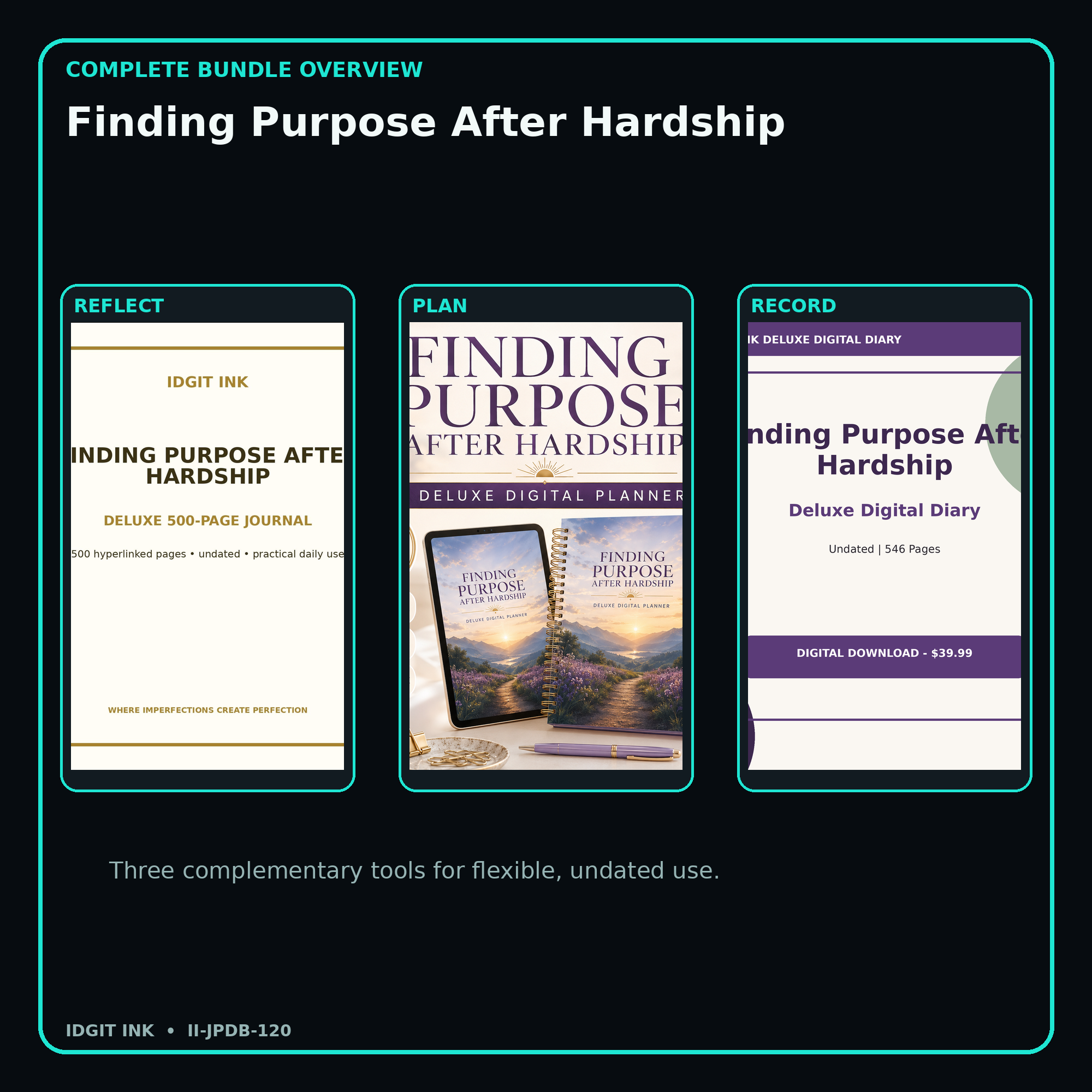 Finding Purpose After Hardship complete three-product digital bundle overview