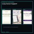 Lung Cancer Support premium digital journal planner and diary bundle cover