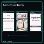 Ovarian Cancer Journey connected journal planner diary workflow and customer benefits