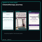 Chemotherapy Journey premium digital journal planner and diary bundle cover
