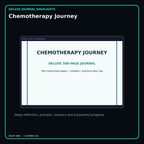 Chemotherapy Journey deluxe digital journal features and guided reflection pages
