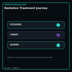 Radiation Treatment Journey stickers cards covers guides and verified bundle bonuses
