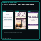 Cancer Survivor Life After Treatment premium digital journal planner and diary bundle cover