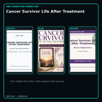 Cancer Survivor Life After Treatment connected journal planner diary workflow and customer benefits