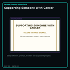 Supporting Someone With Cancer deluxe digital journal features and guided reflection pages