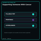 Supporting Someone With Cancer fillable printable and hyperlinked digital features