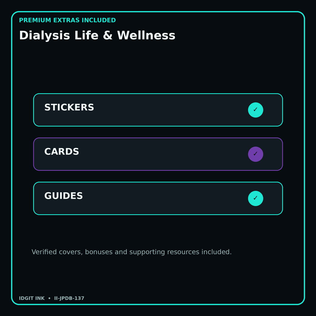 Dialysis Life & Wellness stickers cards covers guides and verified bundle bonuses