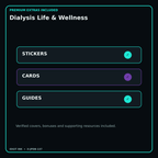 Dialysis Life & Wellness stickers cards covers guides and verified bundle bonuses