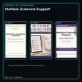 Multiple Sclerosis Support premium digital journal planner and diary bundle cover