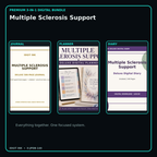 Multiple Sclerosis Support premium digital journal planner and diary bundle cover