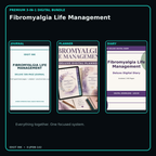 Fibromyalgia Life Management premium digital journal planner and diary bundle cover