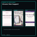 Chronic Pain Support premium digital journal planner and diary bundle cover