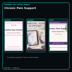 Chronic Pain Support premium digital journal planner and diary bundle cover