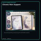 Chronic Pain Support deluxe digital planner features and flexible organization