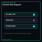 Chronic Pain Support fillable printable and hyperlinked digital features