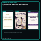 Epilepsy & Seizure Awareness premium digital journal planner and diary bundle cover